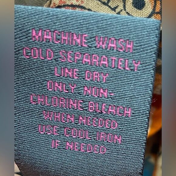 Fire Los Angeles Full Front Zip 100% Cotton Dress. Size Medium - Picture 10 of 11